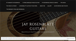 Desktop Screenshot of jayrosenblattguitars.com