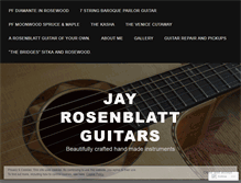 Tablet Screenshot of jayrosenblattguitars.com